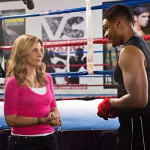 Still of Pooch Hall and Callie Thorne in Necessary Roughness 2011