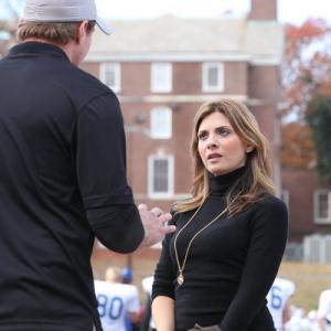 Still of Marc Blucas and Callie Thorne in Necessary Roughness 2011