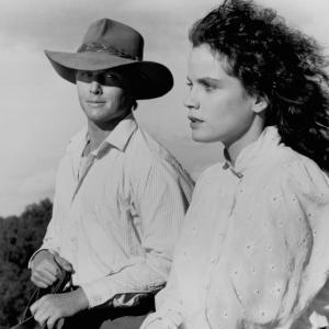 Still of Tom Burlinson and Sigrid Thornton in The Man from Snowy River II 1988