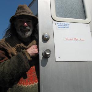 Mark Tierno on the set of The Road