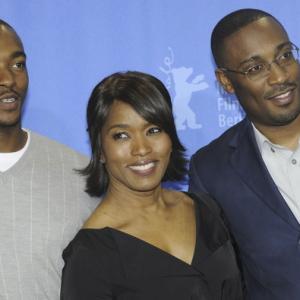 Anthony Mackie Angela Bassett and George Tillman Jr Director of NOTORIOUS