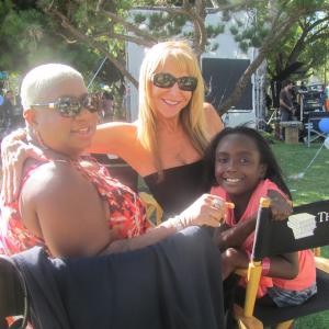 Constance coaching Luenell  Diamond Artest on the film Think Like a Man