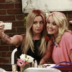 Still of Emily Osment and Ashley Tisdale in Young amp Hungry 2014