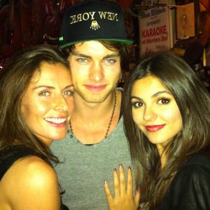 Naomi  Elys No Kiss List wrap party with Victoria Justice and Pierson Fode