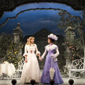 Still of Sara Topham David Furr Santino Fontana and Charlotte Parry in The Importance of Being Earnest 2011