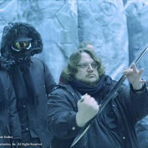 Biddy Hodson and Guillermo del Toro in Hellboy (2004)