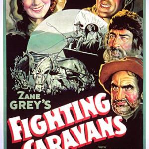 Gary Cooper Lili Damita Tully Marshall and Ernest Torrence in Fighting Caravans 1931