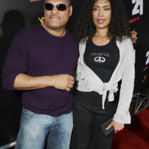 Laurence Fishburne and Gina Torres at event of 21 (2008)