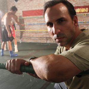 As Frank Manrique, ex-boxing champion in the film 