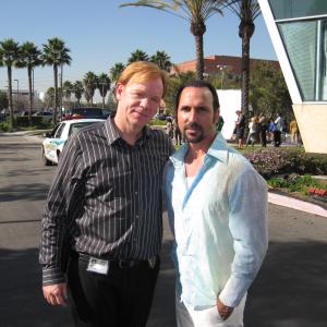 Oscar Torre (as Javier Lopez)with David Caruso in an episode of 