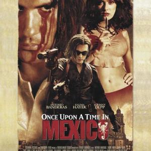 Once Upon a Time in Mexico  Antonio Banderas Johnny Depp Salma Hayek