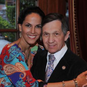 Mariana Tosca with former US Rep Dennis Kucinich DOhio