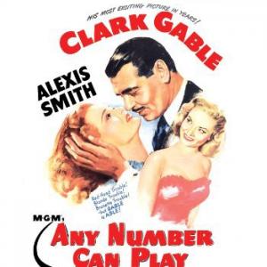 Clark Gable, Alexis Smith and Audrey Totter in Any Number Can Play (1949)