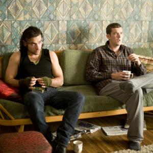 Still of Russell Tovey and Aidan Turner in Being Human 2008