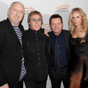 Michael J. Fox, Tracy Pollan, Roger Daltrey and Pete Townshend