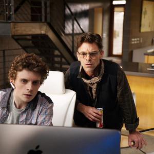 Still of Erik Knudsen and Ian Tracey in Continuum (2012)