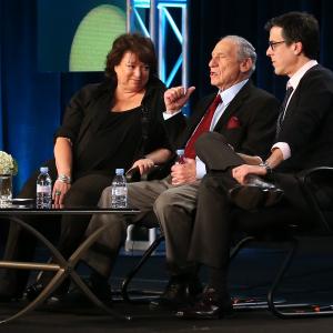 Mel Brooks Susan Lacy and Robert Trachtenberg at event of American Masters 1985