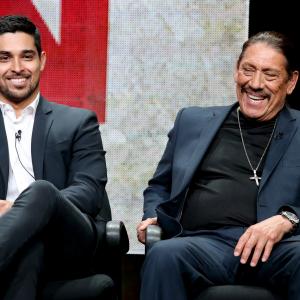 Danny Trejo and Wilmer Valderrama at event of From Dusk Till Dawn The Series 2014