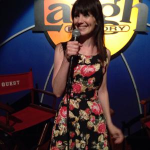 Gail Travers on stage at the Laugh Factory in Los Angeles