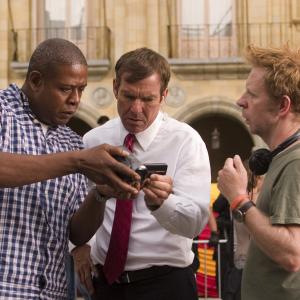 Still of Dennis Quaid Forest Whitaker and Pete Travis in Vantage Point 2008