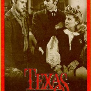 William Holden, Glenn Ford and Claire Trevor in Texas (1941)