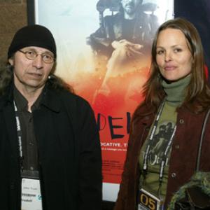 Heather Rae and John Trudell at event of Trudell 2005