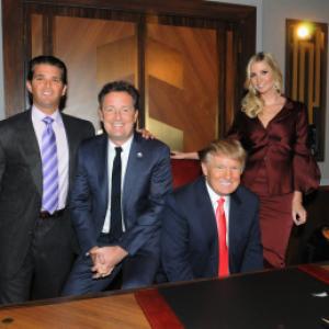 Still of Piers Morgan, Donald Trump, Ivanka Trump and Donald Trump Jr. in The Apprentice (2004)