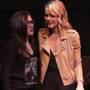 Leslie Bibb and Liz Tuccillo at event of Take Care 2014