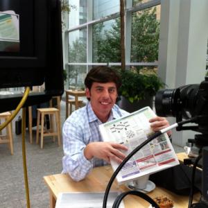 On the set of the Metro Newspaper TV commercial shoot in 2010