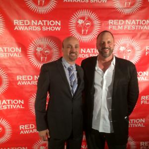 James Tumminia (actor/producer) and David Llauger Meiselman (director/producer) at premiere of 