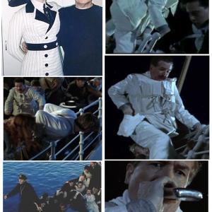 Montage of shots featuring Liam Tuohy with Kate Winslet plus scenes from James Camerons Titanic