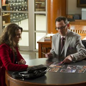 Still of Michael Emerson and Paige Turco in Person of Interest 2011