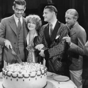 Her Wedding Night Clara Bow with Dir Frank Tuttle on his birthday 1930 Paramount