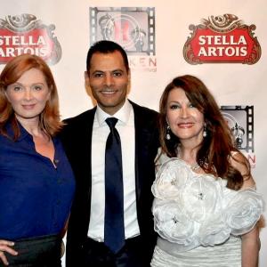 Deborah Twiss, director Waleed Badour and Mary Apick at premiere of 12 Angry Men and Women