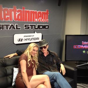 Katee Sackhoff and David Twohy at Comic-Con 2103