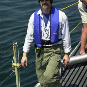On the deck of USS Silversides Lake Michigan
