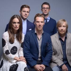 Keira Knightley, Allen Leech, Benedict Cumberbatch, Matthew Goode, and Morten Tyldum and at event of The Imitation Game