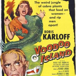 Boris Karloff and Beverly Tyler in Voodoo Island 1957