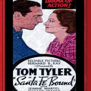 Jeanne Martel and Tom Tyler in Santa Fe Bound (1936)