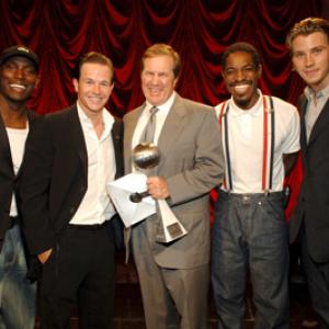 Mark Wahlberg, André Benjamin, Tyrese Gibson, Garrett Hedlund and Bill Belichick at event of ESPY Awards (2005)