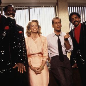 Still of Bruce Willis, Cybill Shepherd and Ron Tyson in Moonlighting (1985)
