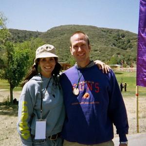 Jami Gertz and Vern Urich at the opening of the Painted Turtle Camp