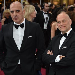 Ivo Felt and Zaza Urushadze at event of The Oscars 2015