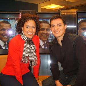 Andres Useche interviewed on Univsion after singing at Obama Inagural Gala