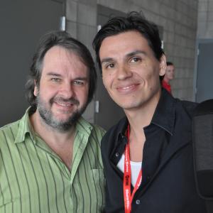 Director/Producer Peter Jackson and director Andres Useche