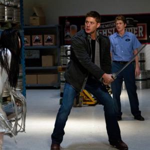 Still of Jensen Ackles and Angela Uyeda in Supernatural 2005
