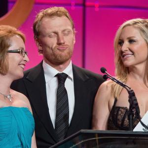 Editor Susan Vaill and actors Kevin McKidd and Jessica Capshaw present the nominees for Best Edited One-Hour Series for Commercia Television during the 63rd Annual ACE Eddie Awards held at The Beverly Hilton Hotel on February 16, 2013 in Beverly Hills.