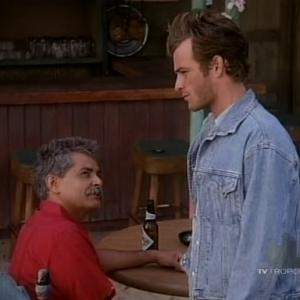 Still of Luke Perry and Vance Valencia in Beverly Hills 90210