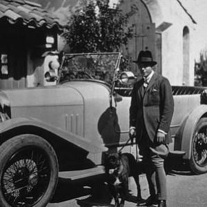 Rudolph Valentino with his 1923 Avions Voisin MW