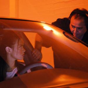 Nick Vallelonga directing Colleen Porch in a scene from 